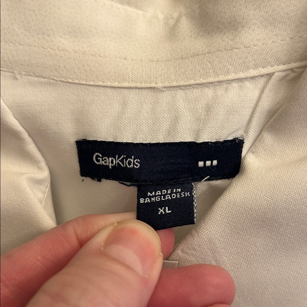 GAP Kids White Button Down Shirt